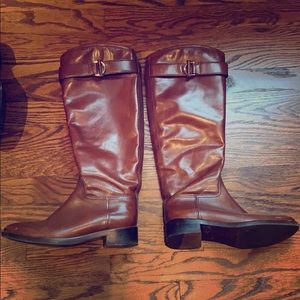 Toy Burch brown leather boots